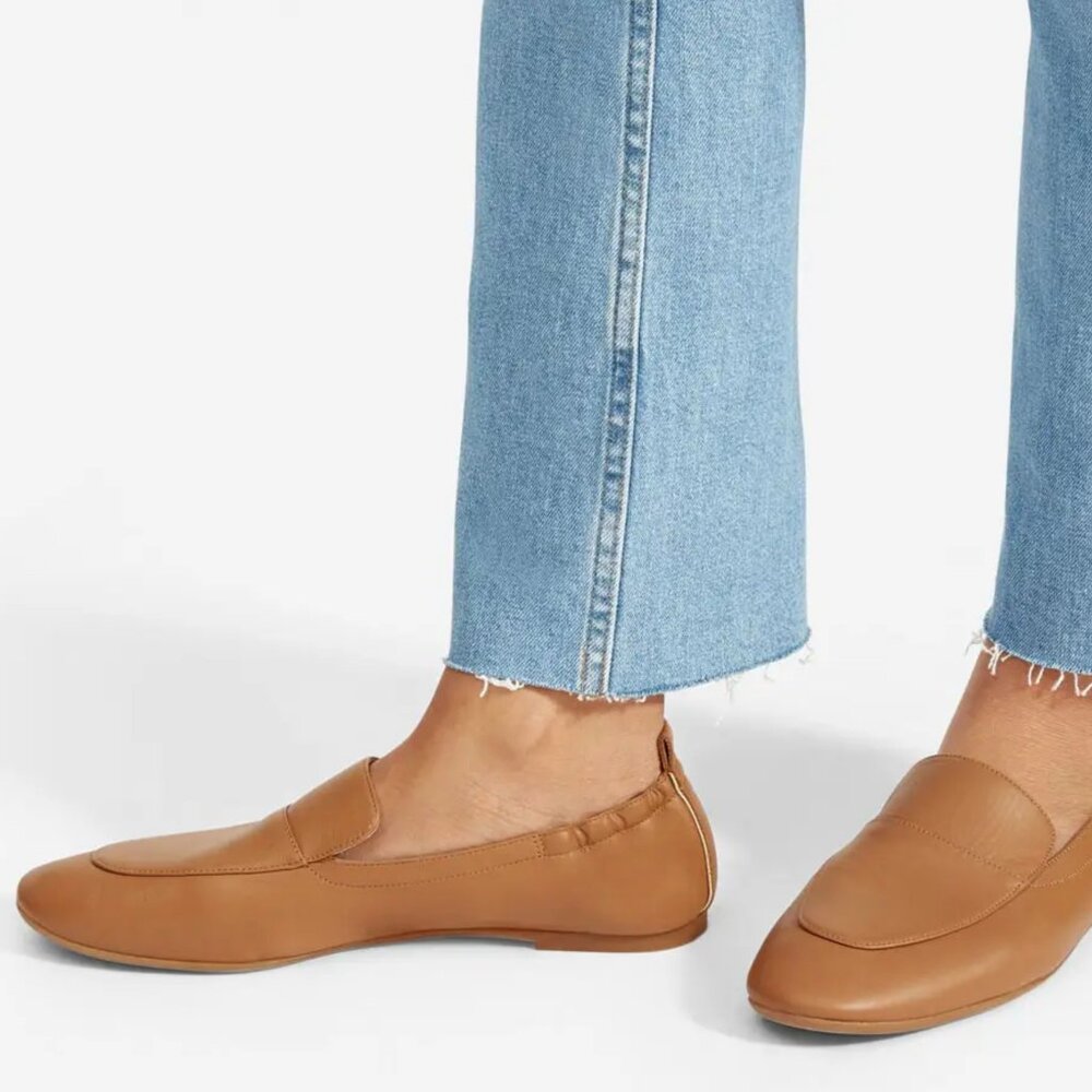 Everlane Day Loafers in Caramel Brown, Size 10.5